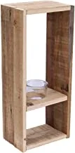 YATAI Hanging Shelves Brown Solid Wood Planter Shelf with Vase Wood Floating Shelves Rustic Wall Decor Swing Shelf Wall Display Shelves