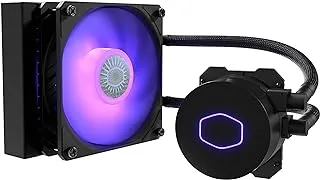 Cooler Master Masterliquid ml120L RGB V2, Close-Loop Aio Cpu Liquid Cooler, 120 Radiator, Sickleflow 120mm, Lighting, 3Rd Gen Dual Chamber Pump For Amd Ryzen/Intel Lga1200/1151