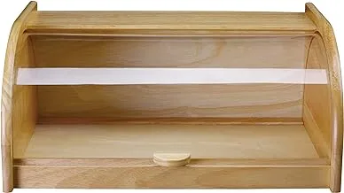 Billi Wooden Bread Box With Sliding Acrylic Lid Beige Wp-776