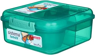 Sistema 1.25L Bento Cube Lunch Box - Green