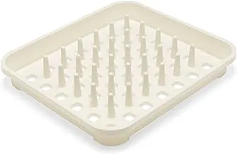 Addis 517943 Dish Draining Rack With Drying Pegs, Linen Cream