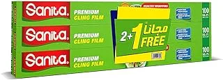 Sanita Cling Film 100 Sqft (2+1 Free Pack)