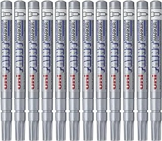 Uni-Ball Paint Marker With Fine Bullet Tip - Silver (Pack Of 12)