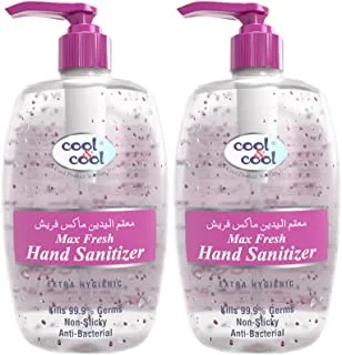 Cool & Cool Max Fresh 2 Pack Hand Sanitizer, H548M, 500 ml