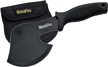 SZCO Supplies WatchFire 10â€ Black Camping/Survival Axe-Head Hatchet with Nylon Sheath (210921)