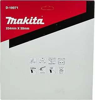 Makita D-19071 Mdf Cutting Blade, 255 Mm Diameter X 100 Teeth Size