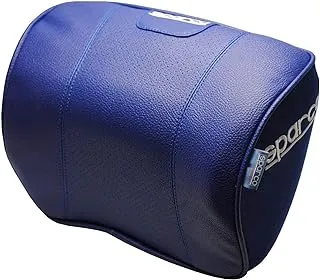 Sparco Neck Pillow Perforated Pvc And Memory Foam, Blue, Spc4008Az