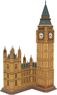 Cubicfun National Geographic 3D London Puzzles Britain Architecture Model Kits Toys For Adults And Children, The Big Ben, With A Booklet, Ds0992H