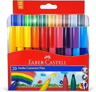 Faber-Castell Jumbo Connector Felt Pen 20 Color