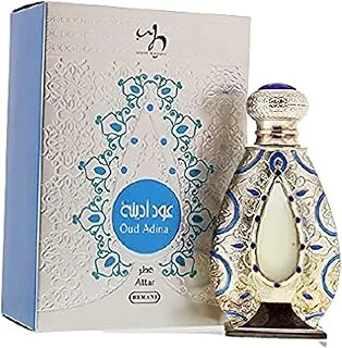 Hemani Oud Adina Attar 20ml, Unique & Elegant Fragrances Everyday Fresh & Soft Oriental Fragrance Non-Alcoholic,Royal Bottle