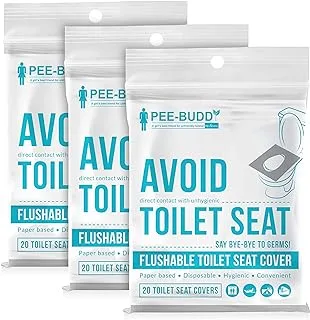 Peebuddy Disposable Toilet Seat Covers, 3 X 20 Sheets