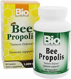 Bio Nutrition Bee Propolis Natural Defense Immune Support Supplement Capsules 1000 Mg, 60 Ea, 60 Count