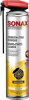 Sonax Brake + Parts Cleaner (400 ml) - Rapidly Removes Brake Dust, All Oil, Grease and Silicone Deposits. With Easyspray: For an Extensive and Targeted Application | Item No.04833000