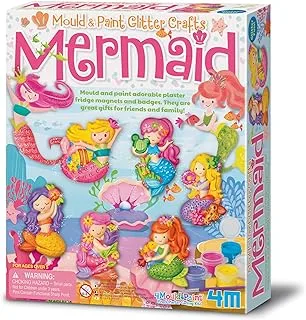 4M Mould Paint Glitter Mermaid, Multi-Colour, Assorted, Small