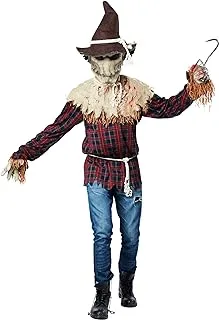 California Costumes Men's Sadistic Scarecrow Costume, Natural, Large/Extra Large