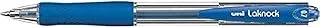 Mitsubishi Uni-ball Laknock Retract SN100/07 B Ballpoint Pen 0.7 mm Pack of 12 Blue