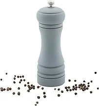 6-IN Classic French Pepper Mill: Perfect for Restaurants, Cafes, and Catered Events - Adjustable Coarseness Pepper Grinder - Matte Gray Environment-Friendly Rubberwood - 1-CT - Restaurantware