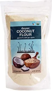 Down To Earth Organic Coconut Flour For Keto Diet, Low Carb, Gluten-Free Flour - 500 gms