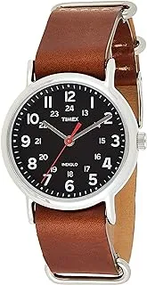 Timex Mens Quartz Watch, Analog Display And Leather Strap - TW2R63100