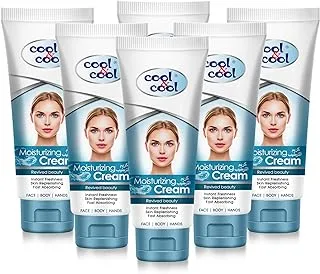 Cool & Cool Moisturizing Cream, 6 X 50 Ml