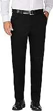 Haggar Men's Work To Weekend No Iron Flat Front Pant Reg. And Big & Tall Sizes, Brown, One size