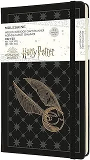 Moleskine Limited Edition 18 Month Harry Potter Weekly Planner, Hard Cover, Large (5 x 8.25), Black