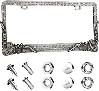 Valor Lpf2Hg011Tsk Design License Plate Frame With Crystals