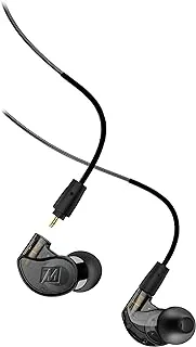 MEE audio M6 Pro In Ear Monitor Headphones For Musicians, 2Nd Gen Model With Upgraded Sound, Memory Wire Earhooks & Replaceable Cables, Noise Isolating Professional Earbuds, 2 Cords Included (Black)