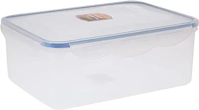 Royalford 2600ml Food Container |Transparent Meal Prep Container | BPA Free, Reusable, Airtight Food Storage Tray with Snap Locking Lid | Microwavable, Freezer & Dishwasher Safe| Bento Lunch Box