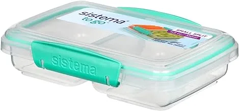 Sistema Small Split To Go Container, 350ml, Green, Plss02035Ea, 21518