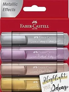 Faber-castell metallic highlighter set of 4