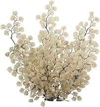 YATAI Pack of 4 Artificial Reniform Leaves Flowers Spray Branches Artificial Plants Leaf Silk Flowers Wholesale Fake Flowers for Home Table Vase Centerpiece Ornament Wedding Decor (Champagne)