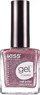 Kiss Gel Strong Nail Polish, Pink Diamond, 13 ML, Knpc028E