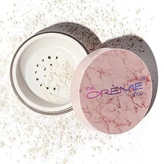 The Crème Shop Illuminating Loose Setting Face Powder With Subtle Pink Sheen. Glowy Matte Finish. -Rose Quartz