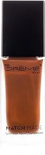 The Crème Shop Luminous Brown. كريم أساس سائل بلمسة نهائية غير لامعة. خفيفة الوزن قابلة للزيادة للتغطية الكاملة. مانيكان تأثير لامع. مباراة صنع ، 47