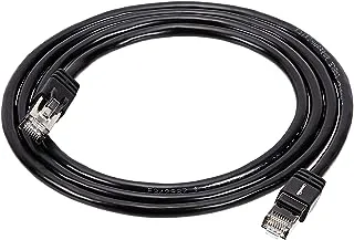 Amazon Basics RJ45 Cat 7 High-Speed Gigabit Ethernet Patch Internet Cable, 10Gbps, 600MHz - Black, 5-Foot (1.5M)