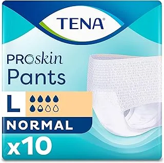 Tena Proskin Pants Normal, Incontinence Adult Unisex Pants, Large, 10 Count