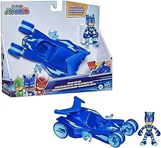 PJ Masks Catboy Deluxe Vehicle Preschool Toy, Cat-Car Toy with Spinning Super Cat Stripes and Catboy Action Figure for Kids Ages 3 and Up