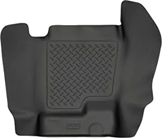 Husky Liners Weatherbeater Floor Mats | Fits 2007-2013 Chevrolet Silverado/GMC Sierra Crew/Extended Cab | Center Hump, 1-pc Black - 82281