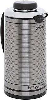 Geepas GVF5258 1.0 L Vacuum Flask - Heat Insulated Thermos for Keeping Hot/Cold Long Hour Heat/Cold Retention, Multi-Walled, Hot Water, Tea, Beverage | Ideal for Social Occasion, Commercial & Outings