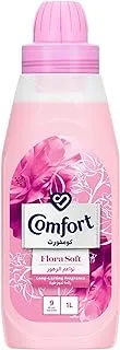 COMFORT Fabric Softener, Flora Soft, for fresh & soft clothes, 1L