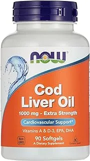 Now Cod Liver Oil 1000 Mg Softgels 90