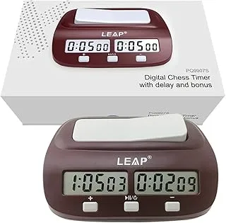 Marshal Fitness Digital Chess Clock Stop timer Count Down Chess Timer with Alarm Electronic Board Game Bonus Competition Master Tournament-Mf-0253