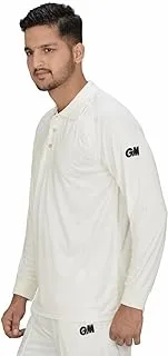 GM 7205 Full Sleeve Cricket T-Shirt Size-Large (White/Navy)