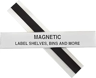 C-Line Hol-Dex Magnetic Shelf/Bin Label Holders, 1 X 15.24 cm, 10 Per Box (87227)