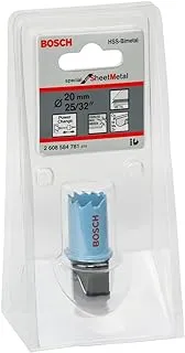 Bosch Professional 2608584781 Sheet Metal Holesaw, Black/Blue, 20 mm