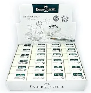 FABER-CASTELL PVC-FREE ERASER SMALL BOX OF 48PC