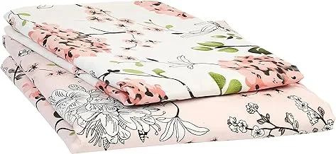 Swayam Caramel Collection Flat Single Bedsheet Set, Pink, 180x270cm, 13023S