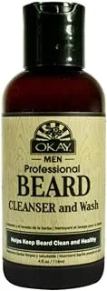 Okay Men Professional Beard Cleanser & Wash, 4Oz