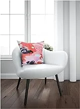 Home Town Digital Print Micro Fibre Abstract Coral Cushion With Filler,45X45cm